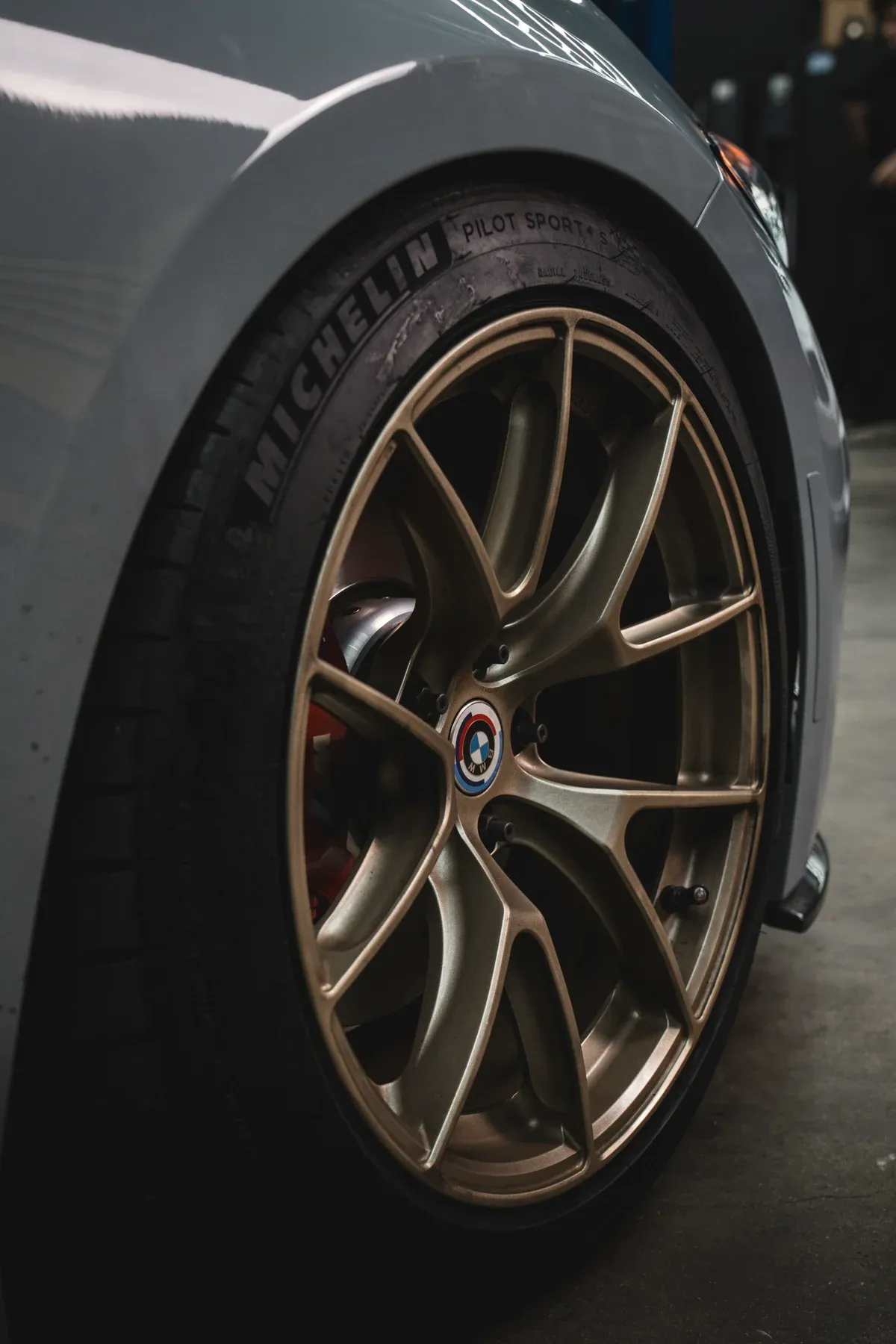 BMW brake fluid service at a specialist workshop